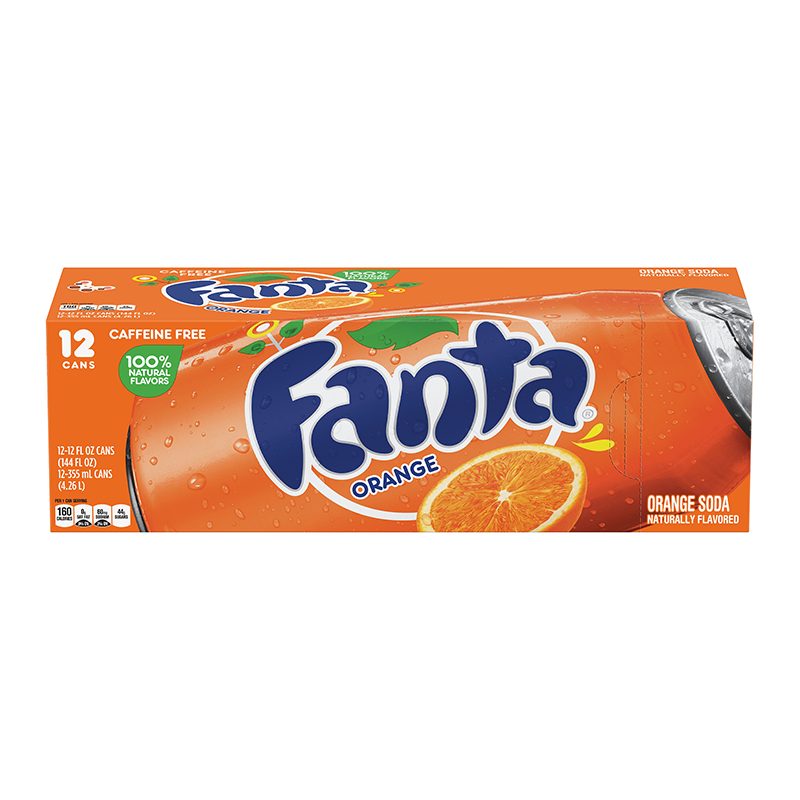 Wholesale Fanta Orange Soda Cans 12oz (355ml) 12 Pack