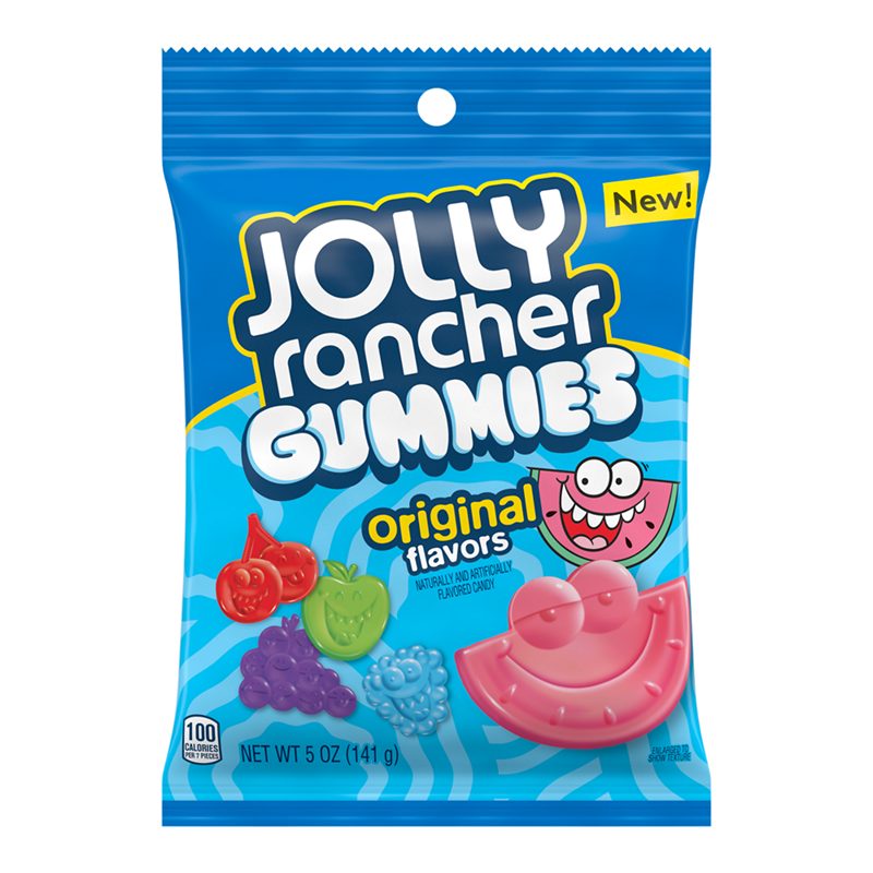 Wholesale Jolly Ranchers Gummies peg bag 141g