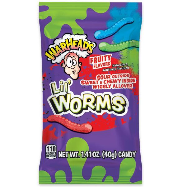Wholesale Warheads Lil Worms Sachets