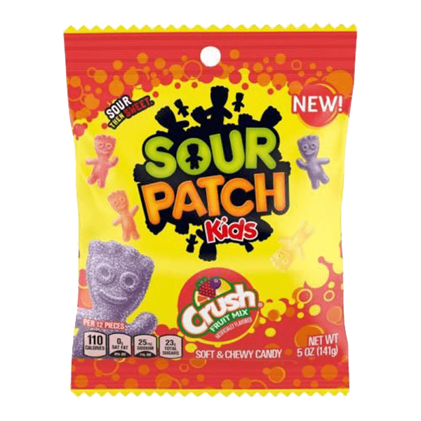 Wholesale Sour Patch Kids Crush Peg bag 141g