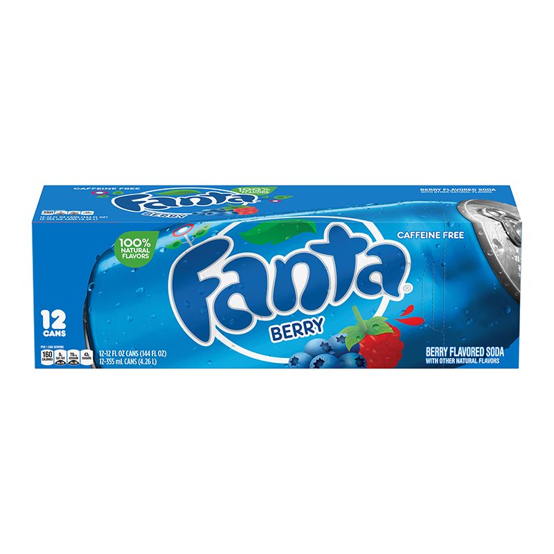 Wholesale Fanta Berry Soda Cans 12oz (355ml) 12 Pack