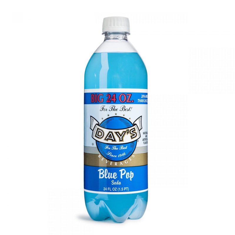 Wholesale Day's Soda Blue Pop 24oz Bottle