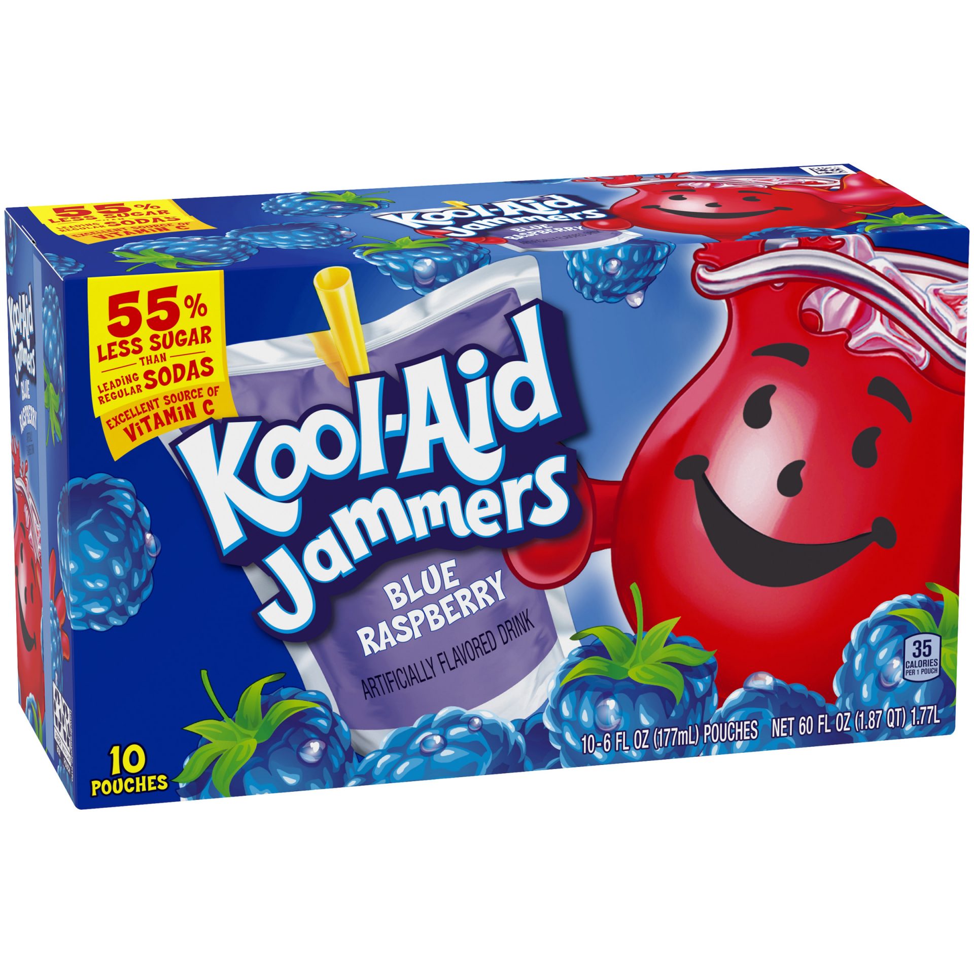 Buy Kool Aid Jammers Blue Raspberry (40 x 177ml) The Kandy King