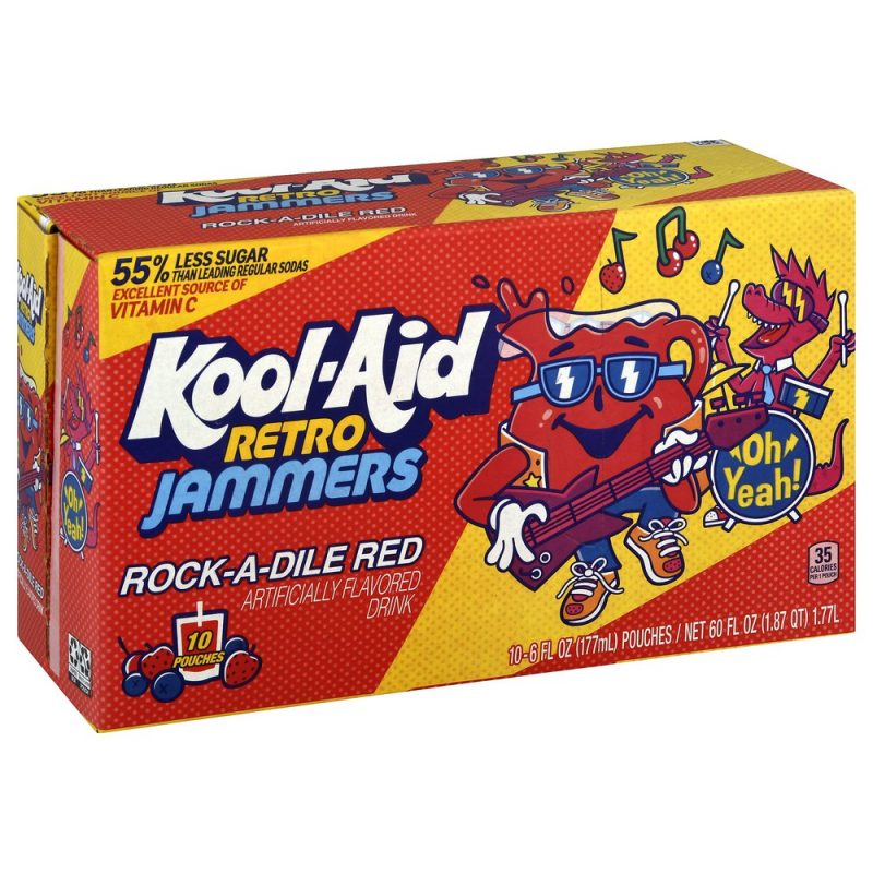 Wholesale Kool Aid Jammers Rockadile Red (177ml Case)