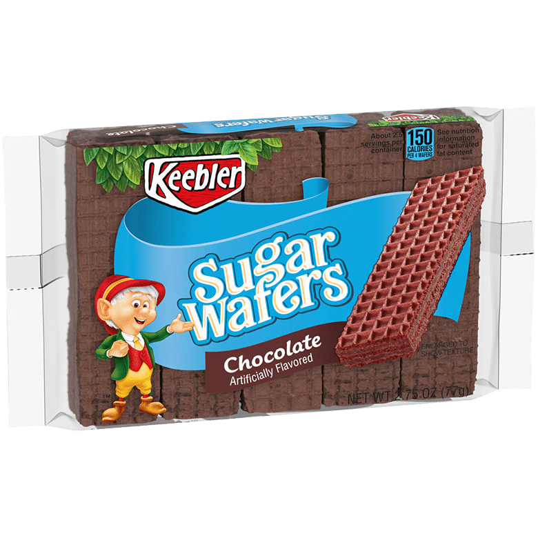 Wholesale Keebler Sugar Wafers Chocolate Flavour - 78g x 12