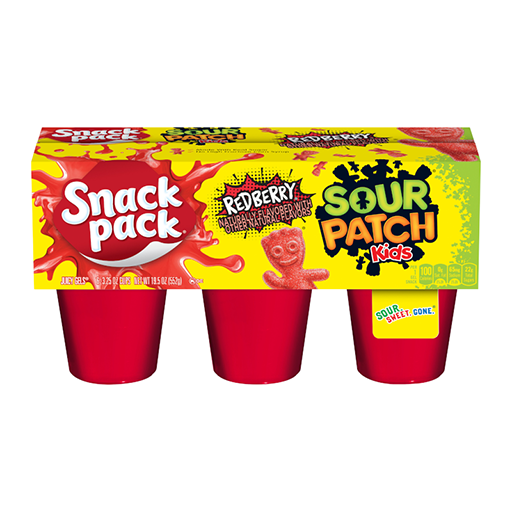 Sour Patch Kids Snack Pack Redberry Juicy Gels