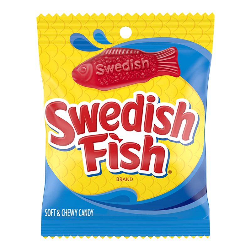 Wholesale Swedish Fish Red Peg Bag - 141g