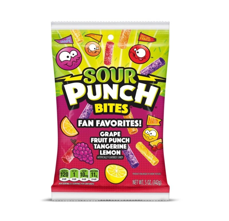 Wholesale Sour Punch Fan Favourites Bites Peg 142g