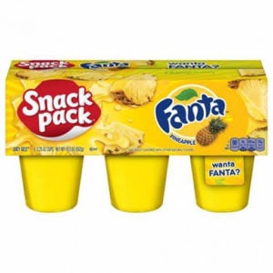 Wholesale Snack Pack Fanta Pineapple Juicy Gels