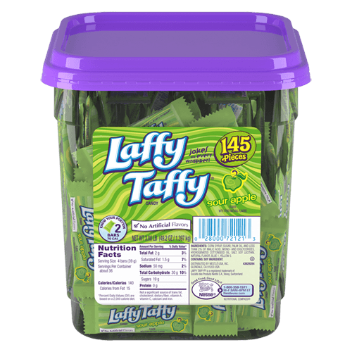 Wholesale Laffy Taffy Sour Apple Mini's 145ct Tub