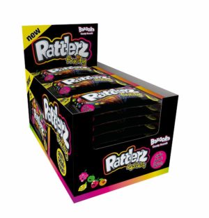 Bazooka Rattlerz Fruity Chew Candy 40g