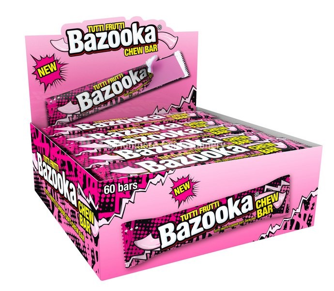 Wholesale Bazooka Strawberry Chew Bar 14g