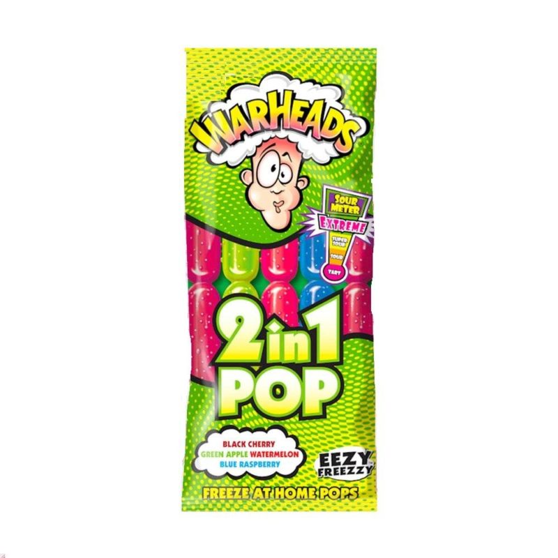 Wholesale Warheads Extreme sour 2in1 Pop 16 packs x 10 pops x 45ml
