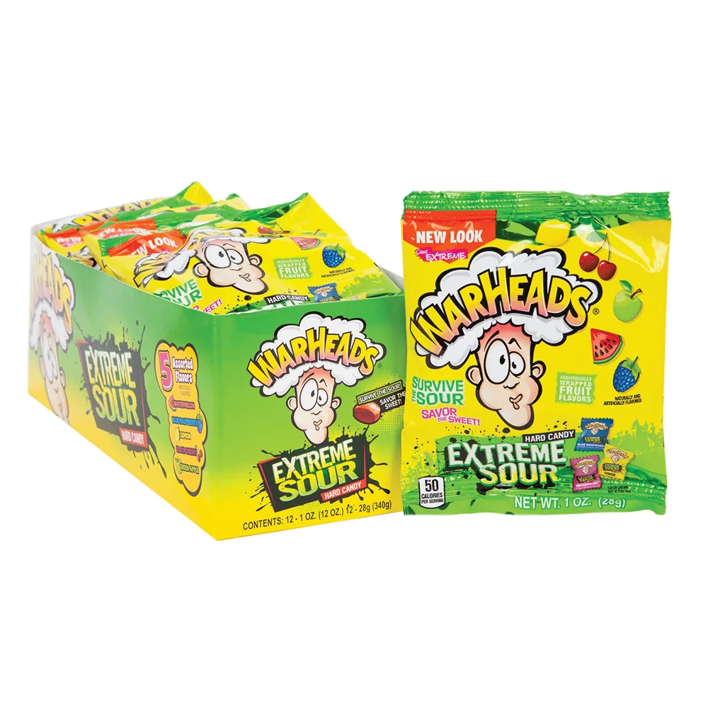 Wholesale Warhead Extreme Sour Mini Bag (12x28g) 1 Warhead Extreme Sour Mini Bag (12x28g)