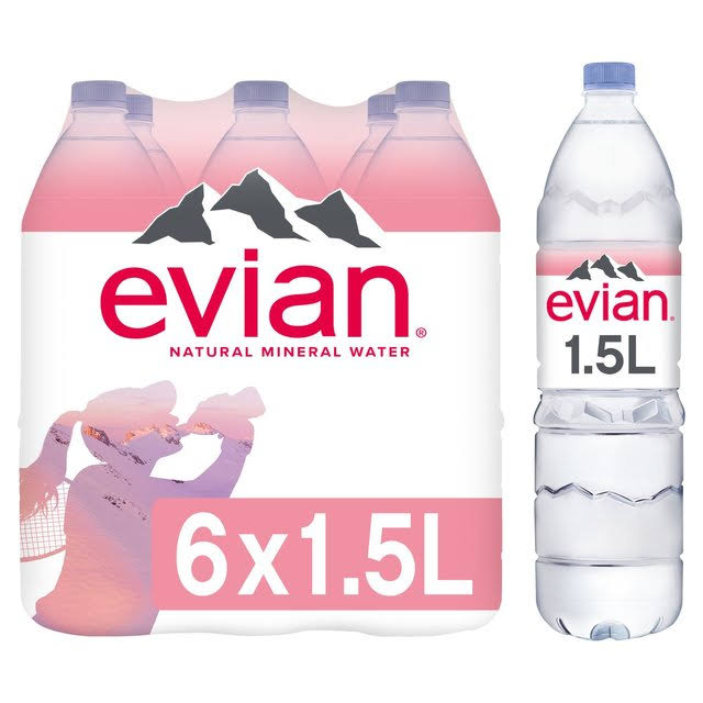 Buy Evian Water 6x1.5L The Kandy King