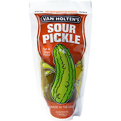 Wholesale Van Holten's Jumbo Sour Pickle (12x140g Individually wrapped)