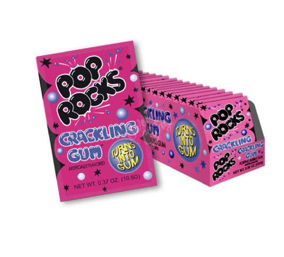 Buy Pop Rocks Bubblegum Cracking Gum 9g x 24 The Kandy King