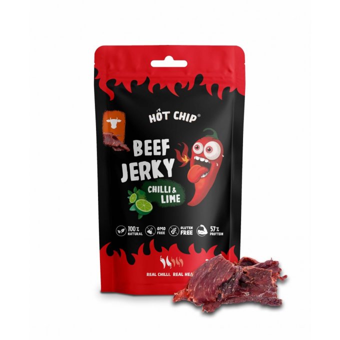 Wholesale Hot Chip Beef Jerky Chilli & Lime Flavour