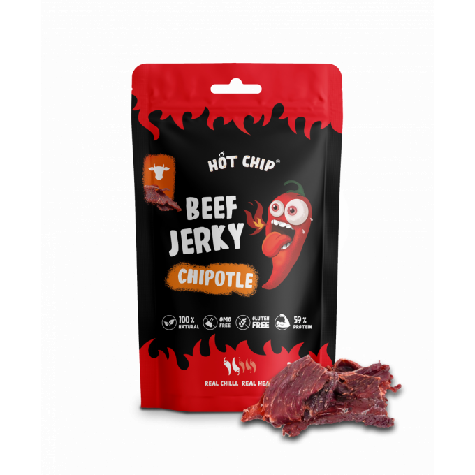 Wholesale Hot Chip Beef Jerky Chipotle Flavour