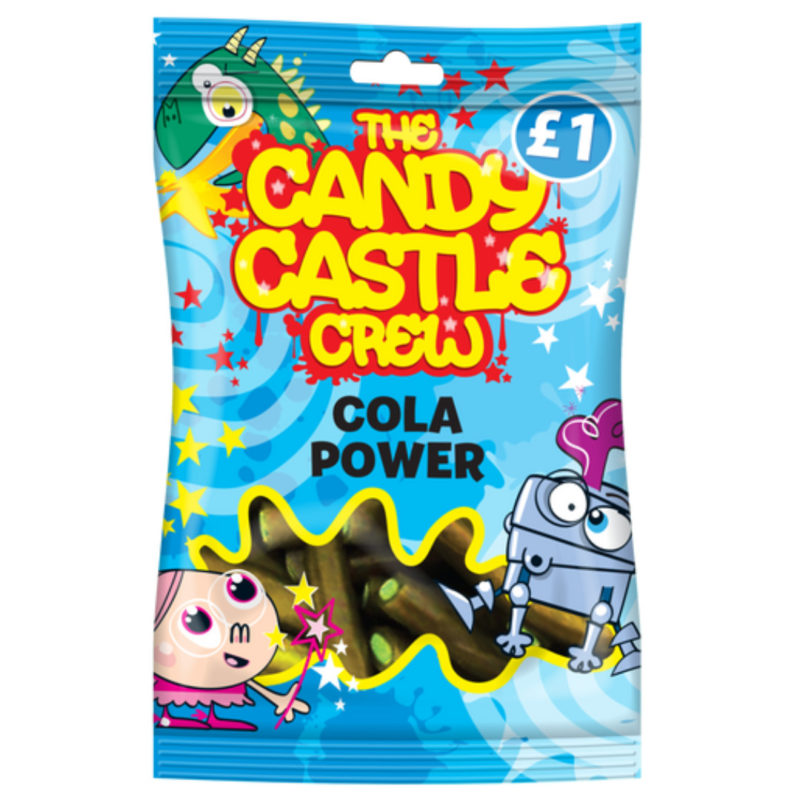 Wholesale The Candy Castle Crew Cola Power Peg bag (18x90g)