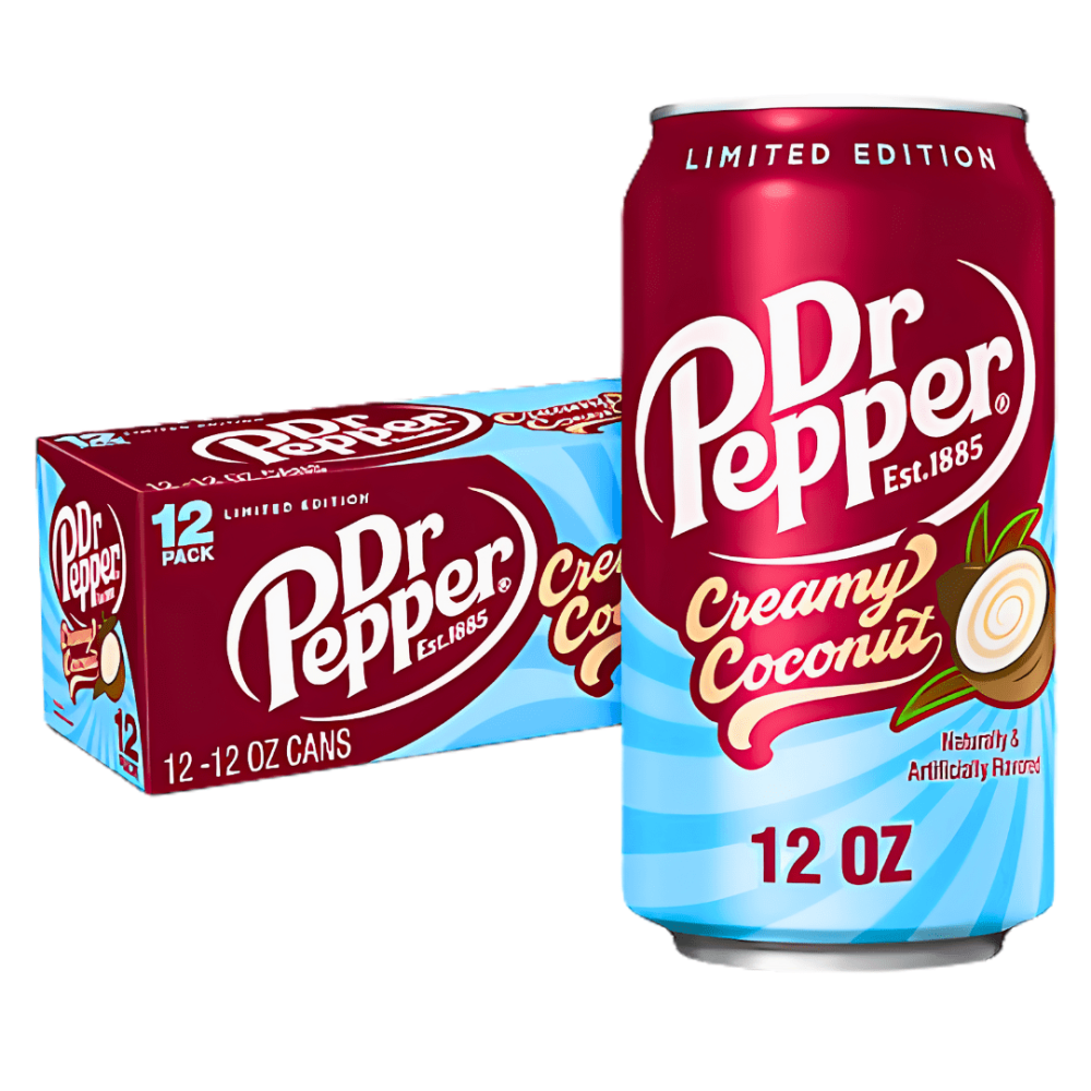 Dr Pepper Cream Coconut  Soda USA  (12x355ml)