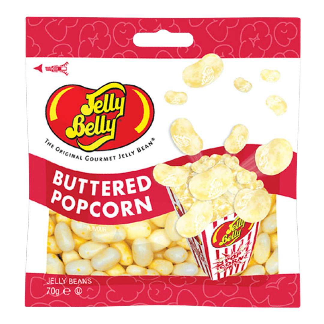Buy Jelly Belly Buttered Popcorn Jelly Beans USA Peg Bag(12x70g) The