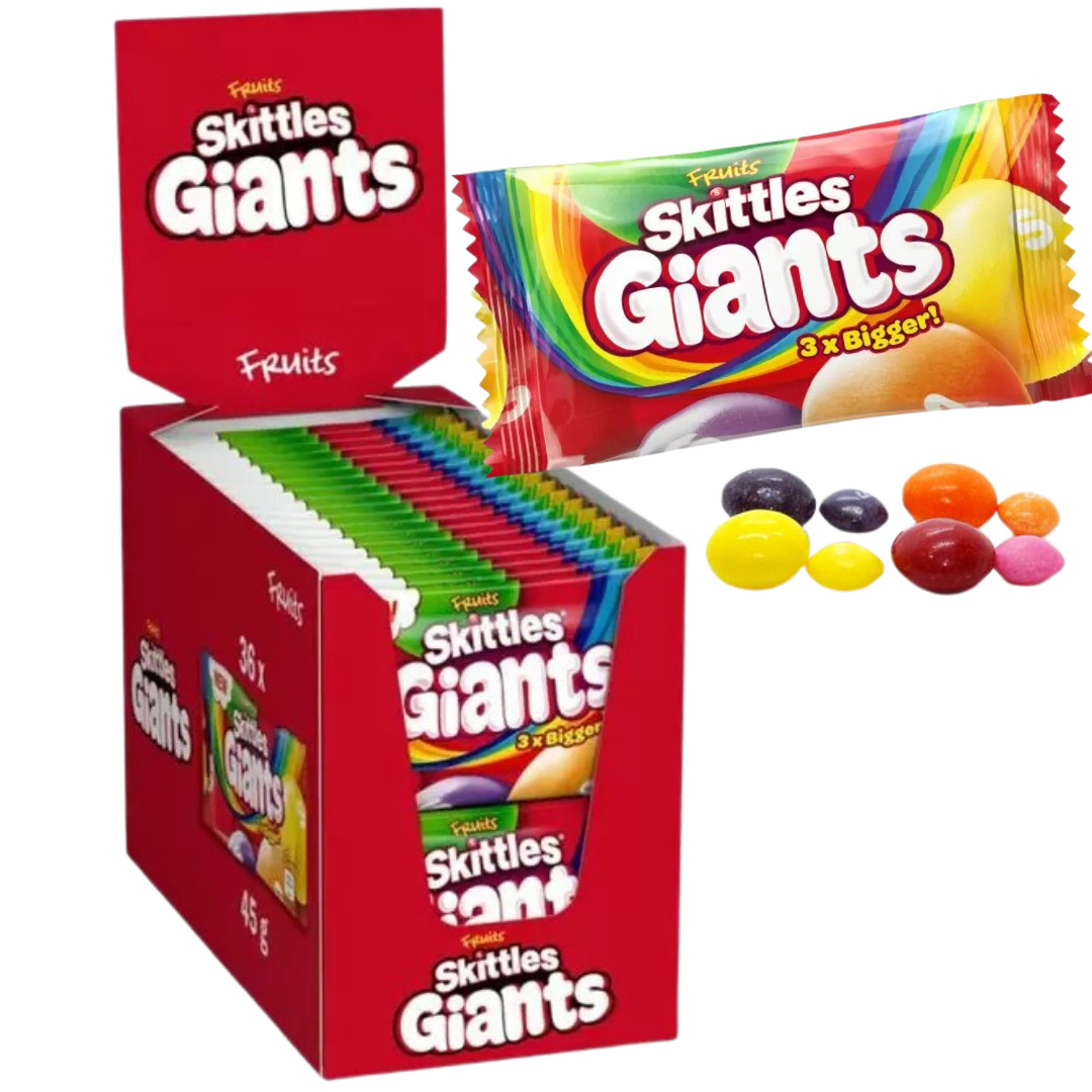 Buy Skittles Giants Fruit Bag (36x45g) The Kandy King