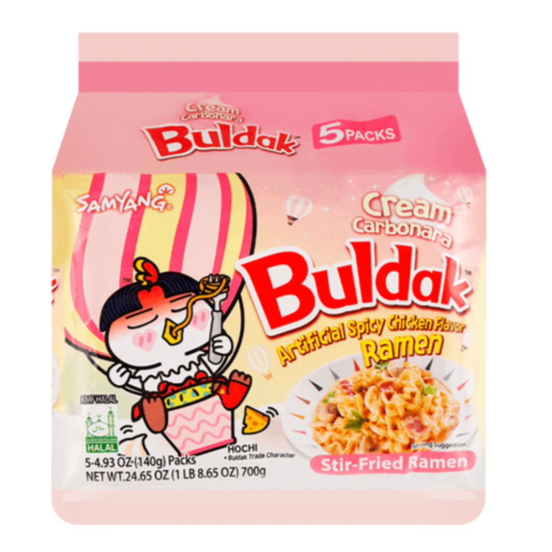 Wholesale Samyang Buldak Hot Chicken Ramen Cream Carbonara Flavour Korea (Master carton) (40x140g) 1 Samyang Buldak Hot Chicken Ramen Cream Carbonara Flavour Korea (Master carton) (40x140g)