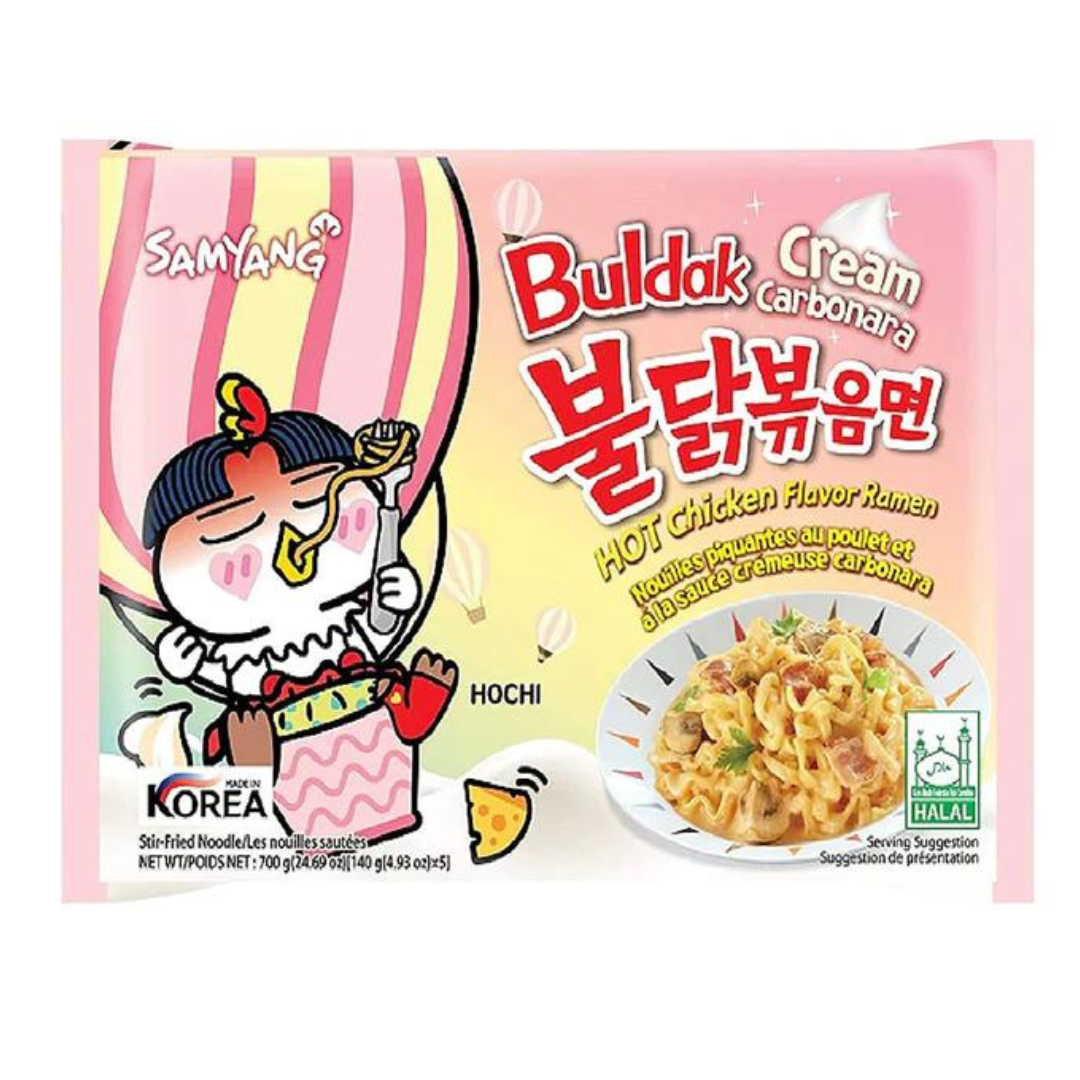 Wholesale Samyang Buldak Hot Chicken Ramen Cream Carbonara Flavour Korea (Master carton) (40x140g) 2 Samyang Buldak Hot Chicken Ramen Cream Carbonara Flavour Korea (Master carton) (40x140g) - Image 2
