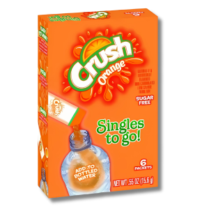 Crush Drink Mix Orange Flavour Zero Sugar Sachets (6 Sticks) (12x15.6g)