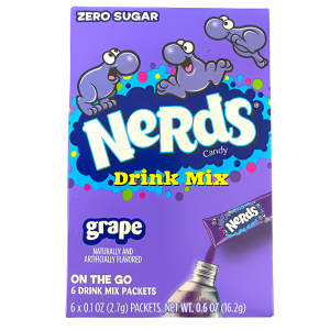 Nerds Drink Mix Grape Flavour Zero Sugar Sachets (6 Sticks) (12x16.2g)