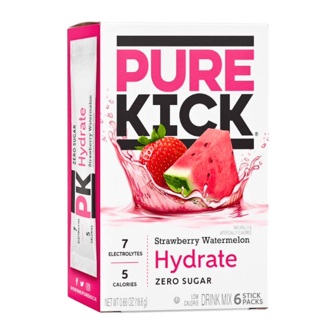 Wholesale Pure Kick Drink Mix Strawberry Watermelon Flavour Zero Sugar Sachets (6 Sticks) (12x18.6g) 1 Pure Kick Drink Mix Strawberry Watermelon Flavour Zero Sugar Sachets (6 Sticks) (12x18.6g)