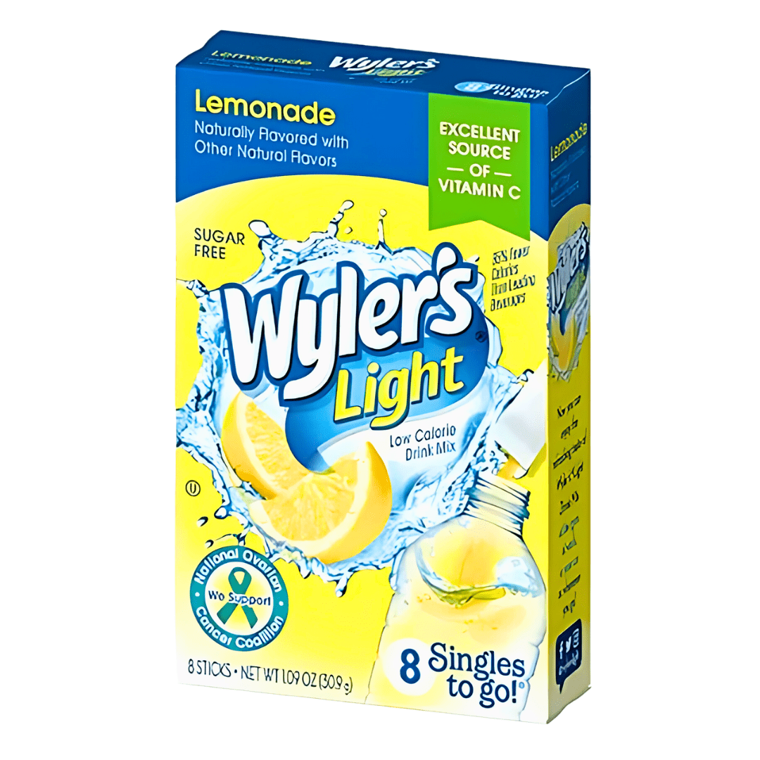 Wholesale Wyler's Light Drink Mix Lemonade Flavour Zero Sugar Sachets USA (8 Sticks) (12x30.9g) 1 Wyler's Light Drink Mix Lemonade Flavour Zero Sugar Sachets USA (8 Sticks) (12x30.9g)