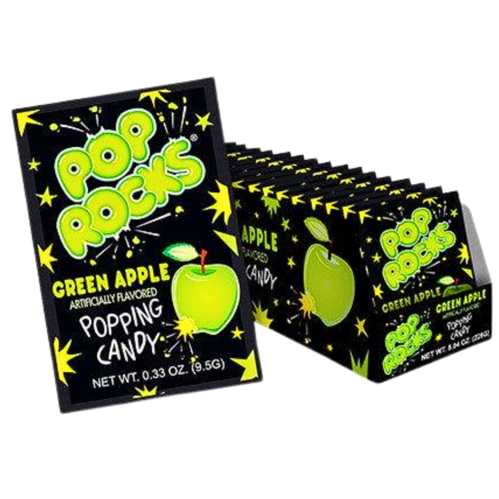 Buy Pop Rocks Green Apple Flavour USA (24x9.5g) | The Kandy King