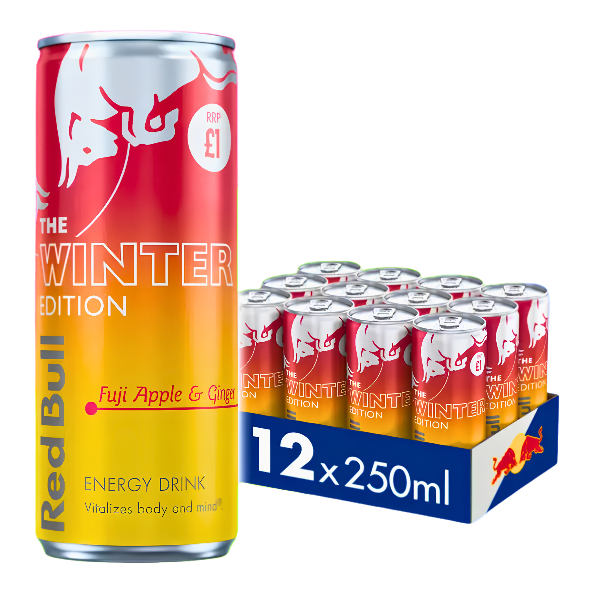 Wholesale Redbull The Winter Edition Fruit Apple & Ginger (12x250ml) PMP £1.65 1 Redbull The Winter Edition Fruit Apple & Ginger (12x250ml) PMP £1.65